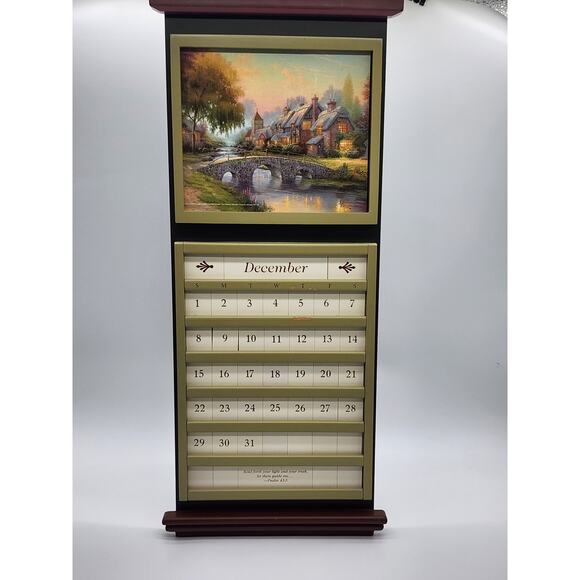 Vintage Thomas Kinkade Perpetual Calendar - Picture 5 of 12